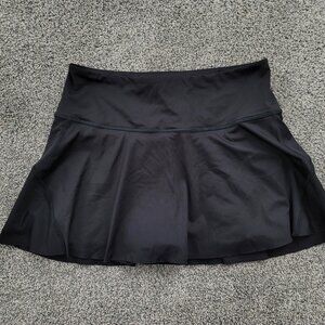 Athleta Skort Women's Medium Ace Advantage 13.5"  Skort Black Tennis Activewear